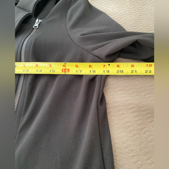 Banana Republic moto sweater jacket asymmetrical zipper 80’s retro collar pocket - Picture 12 of 12